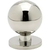 Beslag Design Solliden Knop Vernikkeld - Knoppen en deurgrepen Vernikkeld Messing Silver - 339430-11