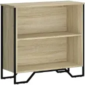 vidaXL Boekenkast 80x31x74,5 cm bewerkt hout sonoma eikenkleurig