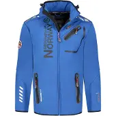 Geographical Norway Royaute Softshell Jas Hardblauw/Zwart - XL
