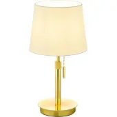 TRIO Schemerlamp Lyon messing mat met wit
