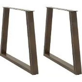 vidaXL Eettafelpoten 2 st V-vormig 80x(72-73,3) cm staal naturel