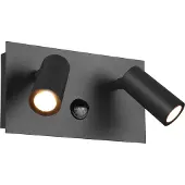 TRIO Wand lamp Tunga met bewegingssensor antraciet