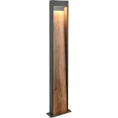 TRIO Staande lamp Salmon grijs met hout 100cm