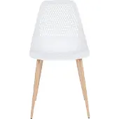 Beliani HAZELTON - Set van 4 stoelen - Wit - Synthetisch materiaal
