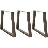 vidaXL Eettafelpoten 3 st V-vormig 90x(72-73,3) cm staal naturel