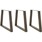 vidaXL Eettafelpoten 3 st V-vormig 80x(72-73,3) cm staal naturel