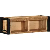 vidaXL Tv-meubel 80x30x25 cm massief ruw mangohout
