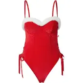 Hunkemoller Body 'Jovie' rood / wit