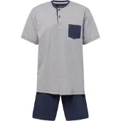Ceceba Pyjama kort navy / grijs gemêleerd