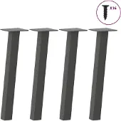 vidaXL Salontafelpoten 4 st 42 cm staal antraciet