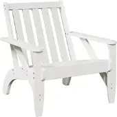 vidaXL Tuinstoel Adirondack 75x77x77 cm massief grenenhout wit