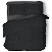 Eleganzzz Dekbedovertrek Micro Mink Crocodile - black 200x200/220cm