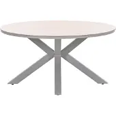 Garden Impressions Edison tafel Ø148 cm taupe/teak