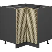 Vicco Fame-Line Hoekkast – 80.5 cm zonder werkblad Eiken paneel
