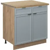 Vicco Fame-Line Keukenonderkast – 80 cm, WB Eik Licht blauw-grijs