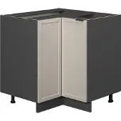 Vicco Fame-Line Hoekkast – 80.5 cm, WB Marmer GrijsBeige