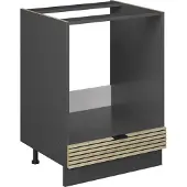 Vicco Fame-Line Ovenombouwkast – 60 cm, WB Antraciet Eiken paneel