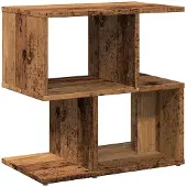 vidaXL Nachtkastje 50x30x51,5 cm bewerkt hout oud houtkleurig