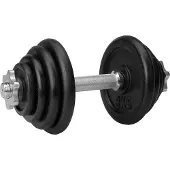 Avento 8 Weight Plate Set Dumbbell Zwart 15 kg