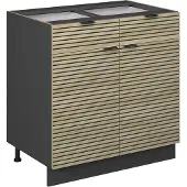 Vicco Fame-Line Keukenonderkast – 80 cm zonder werkblad Eiken paneel