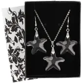 Ruben Robijn Feng shui ster hanger / oorbellen set