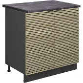 Vicco Fame-Line Wastafelkast – 80 cm met legplank, WB Antraciet Eiken paneel