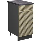 Vicco Fame-Line Keukenonderkast – 40 cm, WB Antraciet Eiken paneel