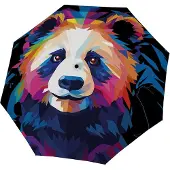 Doppler paraplu Modern.Art Magic Printed Pattern Mighty Panda kleurrijke