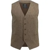 JP 1880 Klederdracht gilet mokka / lichtbruin