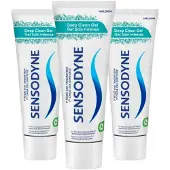 Sensodyne 3x Tandpasta Deep Clean Gel 75 Ml