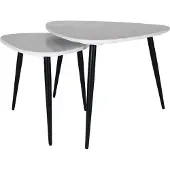 Home67 Salontafel milou marmer set van 2 groot