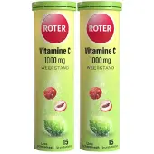 Roter 2x Vitamine C 1000 mg Lime- Lychee 15 bruistabletten