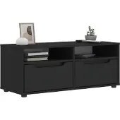 vidaXL Tv-meubel VISNES 100x40x38 cm bewerkt hout zwart