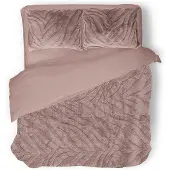 Eleganzzz Dekbedovertrek Jacquard Rabbit Fur - pink 240x200/220cm