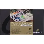 Rembrandt Aquarelverf metalen set Dekwit Mengkleuren - 12 napjes + penseel