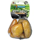 Superfish Aquarium Decoratie Kiezelstenen Geel 5 Stuks