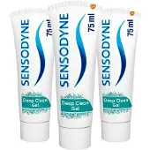 Sensodyne 3x Sensodyne Tandpasta Deep Clean Gel 75 Ml