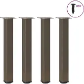 vidaXL Console tafelpoten 4 st 72-74 cm staal naturel