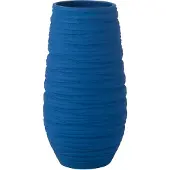 J-Line Vaas Fiesta Keramiek Blauw X-groot