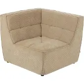 J-Line Hoekzetel Grid Populierenhout/Mousse Donker Beige