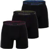 Scotch & Soda Boxershorts saffier / donkergeel / grenadine / zwart