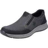 Rieker heren lage schoenen zakelijke schoenen leren schoenen 14362-00 grijs extra breed