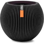 Capi Europe Bloempot Groove Zwart D 12 H 10 Cm