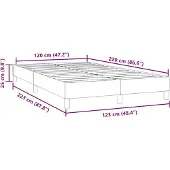 vidaXL Bedframe zonder matras 120x220 cm fluweel zwart