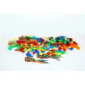 Jumbo Mega Set Transparante Kleur Vormen - Educatief Speelgoed - 634-delige Set voor Creatief Leren