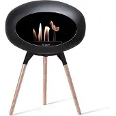 Le Feu Bio Ethanol Haardvuur - Black Ground Wood Low Oak Black