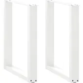 vidaXL Eettafelpoten 2 st U-vormig 70x(72-73) cm staal wit