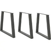 vidaXL Eettafelpoten 3 st V-vormig 80x(72-73,3) cm staal antraciet