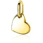 Zinzi zilveren hanger geel verguld hartje ZIH2065G (zonder collier)