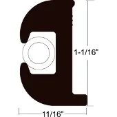 Taco Metals Rub Rail Kit 236-v110809bbk702 70´ Zwart